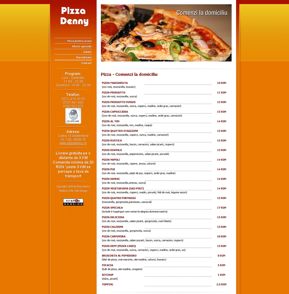 Web design optimizare seo pizzadenny
