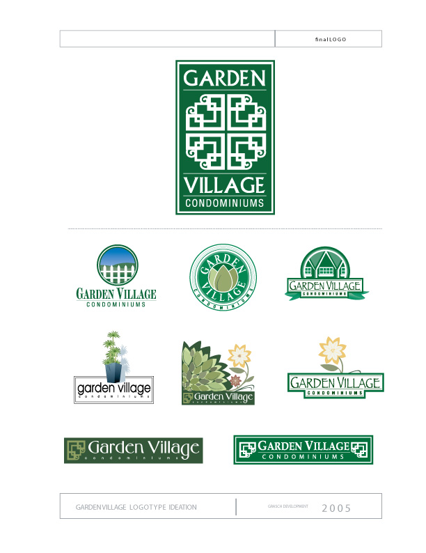 Garden village final logo