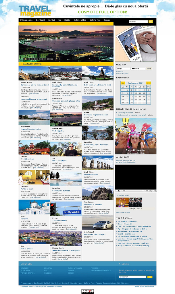 Web design optimizare seo travelmagazine