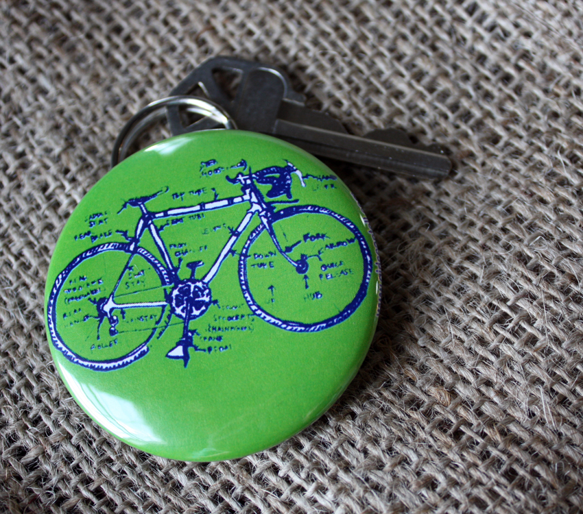 Bike bottle opener