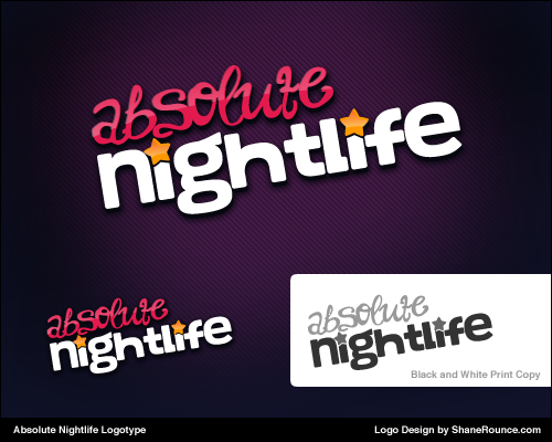 Absolute nightlife logotype