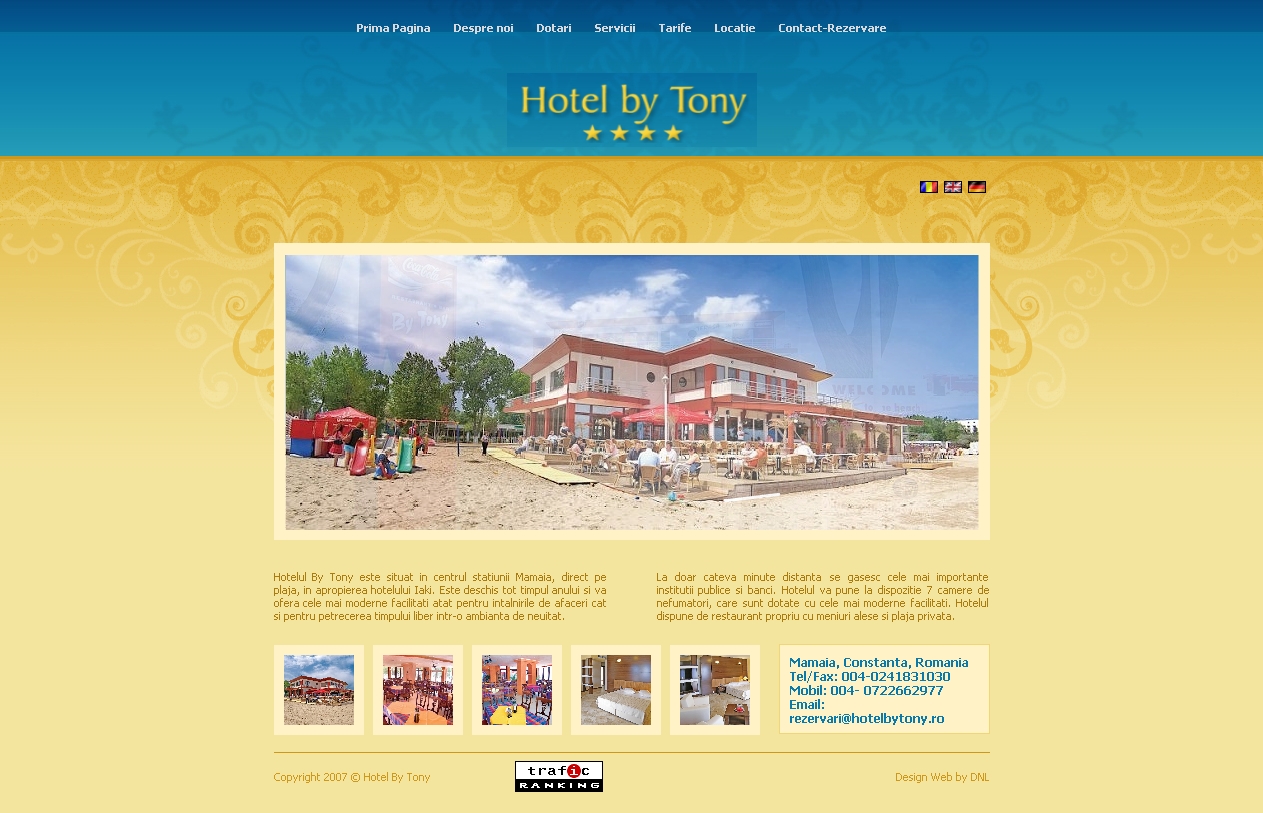 Web design optimizare seo hotelbytony