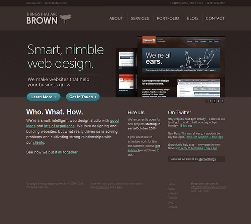 Thingsthatarebrown   a smart  nimble web design agency in seattle 1253630050223