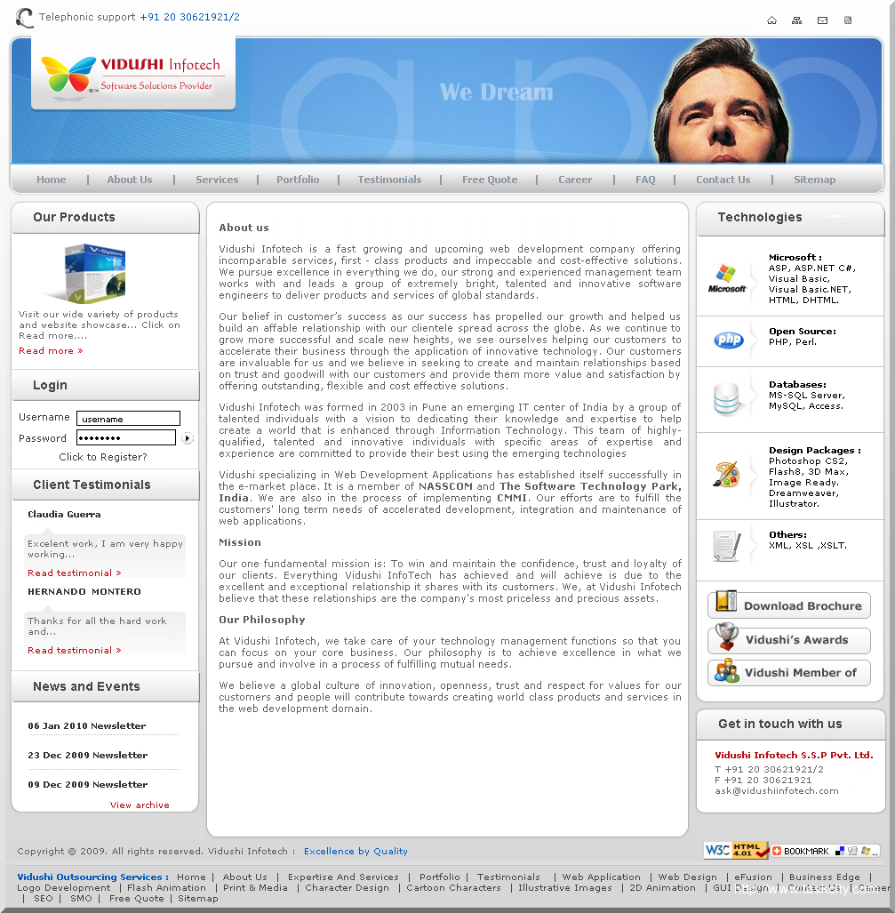 Home page vidushiinfotech com picture 1