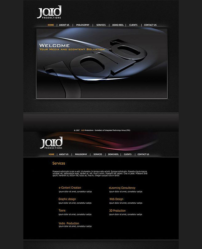 Jaid website design by tariqdesign fd0000