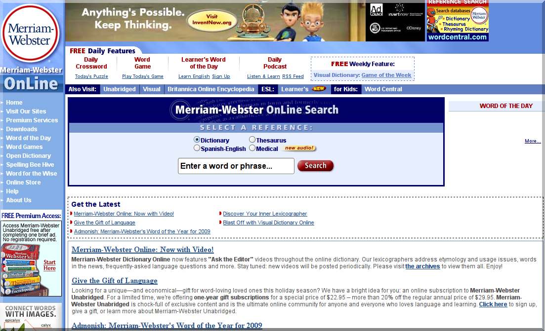 Dictionary and thesaurus   merriam webster online 1260840539811